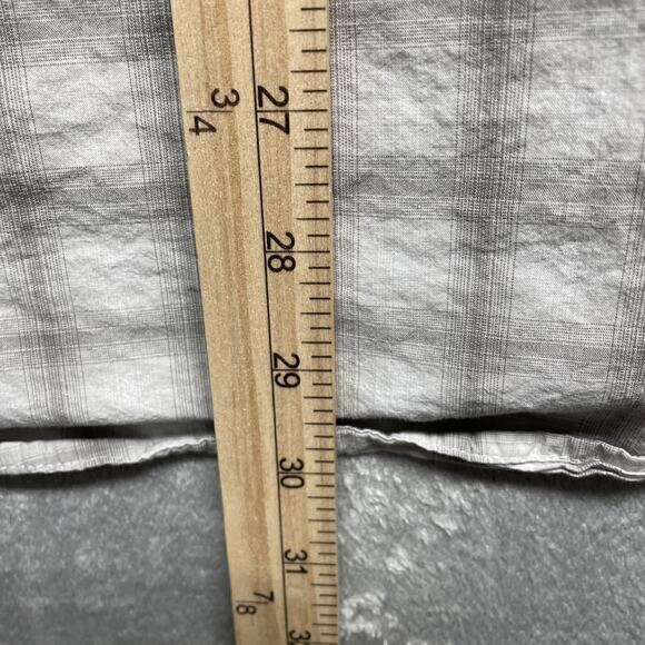 RVCA Men's Short Sleeve Polo Shirt Plaid Button Down Regular Fit XL - Picture 10 of 10